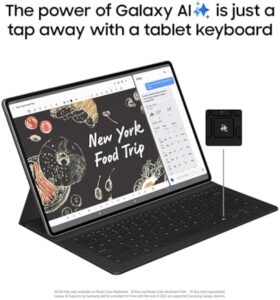 Galaxy Tab S10+ 5G 12.4” in Moonstone Gray with S Pen and large display