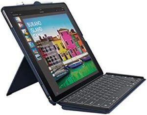 Slim Combo Keyboard Cover (Blue) for Apple iPad Pro 12.9 Tablets (Nordic)