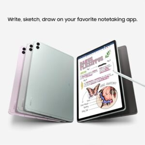 Galaxy Tab S9 FE Tablet with S Pen, 256GB, Long-lasting Battery, Gray, 3 Year Manufacturer Extended Warranty (UK Version)