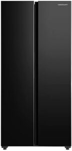 Cookology CSBS460BK 460L black side-by-side fridge freezer