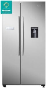 Hisense RS741N4WCE Black American Fridge Freezer Side by Side 578L