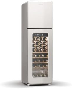 Klarstein Shirley retro wine fridge, 63 bottles, dual zone