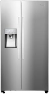 Hisense RS694N4ICE American fridge freezer, stainless steel, plumbed water and ice dispenser