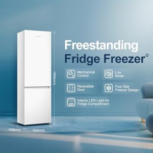 Fridgemaster MC55265E 55cm Freestanding Fridge Freezer - White
