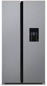 SIA Freestanding American Fridge Freezer Silver 627L