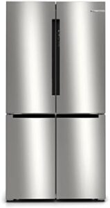 Bosch Serie 6 French Door Fridge Freezer, Silver, KFN96APEAG