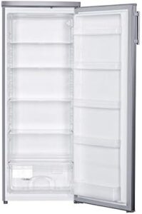 Cookology Inox Upright Fridge Freezer, 143cm, Side-by-Side