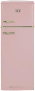 CDA Betty Tea Rose 55cm Fridge Freezer, D Rated