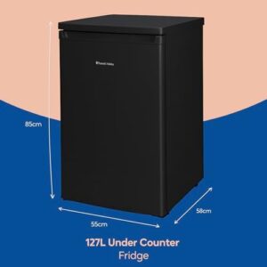 Russell Hobbs Under Counter Fridge, 127L, Black