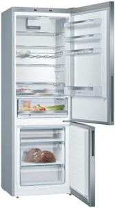 Bosch Serie 6 419L Freestanding Fridge Freezer, Inox
