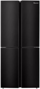 Fridgemaster MQ79394EB American fridge freezer, black