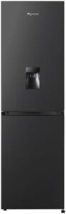 Fridgemaster MC55251DEB 55cm fridge freezer, black, frost free, water dispenser