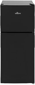 Willow WTM118B black top mount fridge freezer with freezer