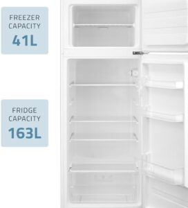 Cookology CFF204TM freestanding fridge freezer, white