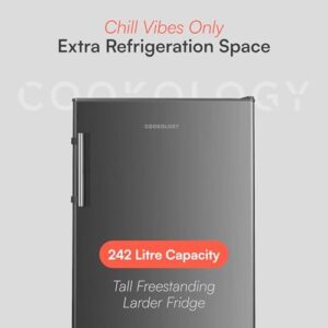 Cookology CTFR240IX Freestanding Larder Fridge, Inox Stainless Steel