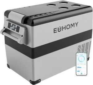 EUHOMY 45L Portable Car Fridge Freezer 12V 24V 110-240V