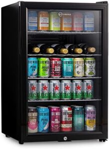 Subcold Super115 LED black under-counter fridge 115L