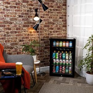 Subcold Super115 LED black under-counter fridge 115L