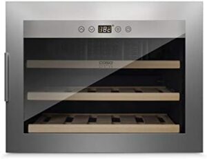 Caso 629 Wine Refrigerator, 18 bottles, stainless steel