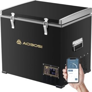 AAOBOSI 60L Camping Fridge, Car Fridge with App Control
