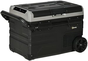 Outsunny 40L/50L Car Refrigerator, Portable Cooler Box