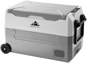 MOUNTALL 45L Portable Car Fridge, Dual Zone 12/24V Compressor