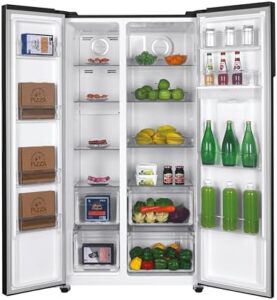 Hoover Total No Frost Fridge Freezer Black Water Dispenser