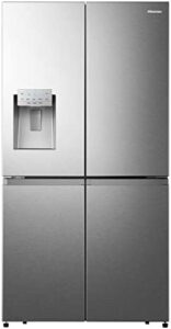 Hisense RQ760N4AIF cross door fridge freezer in grey