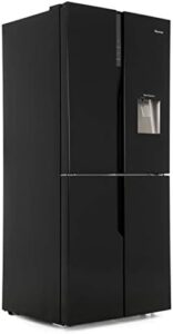Hisense 431 Litre Black American Fridge Freezer