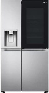 Stainless steel 635L side-by-side fridge freezer