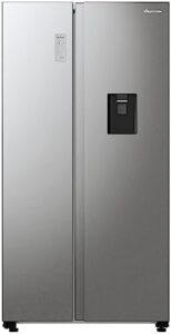 Fridgemaster MS91547DFE Side by Side Fridge Freezer, Grey