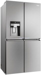Haier CUBE 90 Series HCR7918EIMP fridge freezer, stainless steel