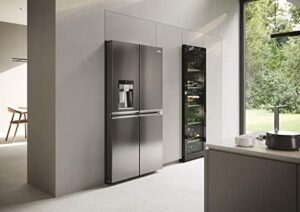 Haier CUBE 90 Series HCR7918EIMP fridge freezer, stainless steel