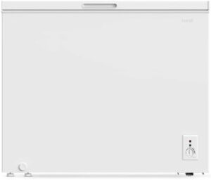 Baridi 199L white chest freezer, adjustable thermostat